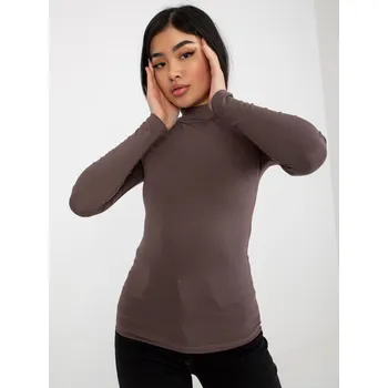 Dámská halenka Halenka RV BZ 090 tmavě hnědá FPrice, S i523_2016103334650