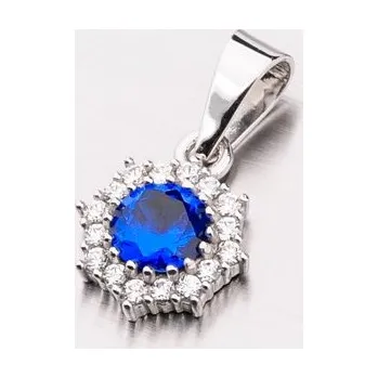 Přívěsek Dámský přívěsek bílé zlato 585 zirkon 357P-130086-02