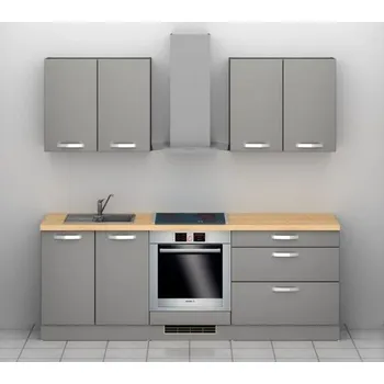 Kuchyňská linka EBS TIME kuchyňský blok 2,2 m, šedá onyx