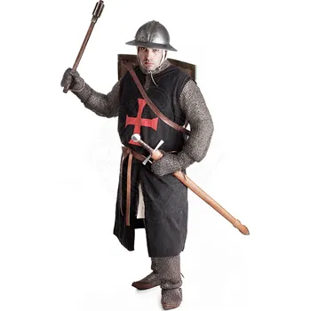 Karnevalový kostým Marshal Historical Templářský varkoč černý Seržant