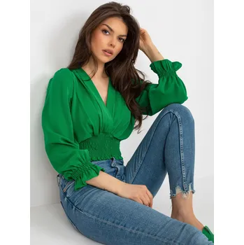 Dámská košile Halenka DHJ BZ 13866.92P zelená jedna velikost