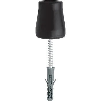 Interiérové dveře DOMINO Zarážka pryžová medium, černá