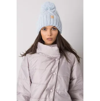 Čepice Dámská čepice s bambulí model 3118 světlemodrá