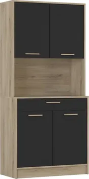 Kuchyňská skříňka IDEA nábytek Dolce dub/černý