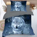 Sněžný vlk 3D povlečení 140 x 200, 70 x…