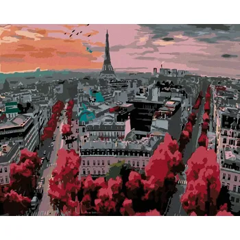 Hračka Diamondi Diamantové malování - PAŘÍŽ Rozměr: 40x50 cm, Rámování: bez rámu a bez vypnutí plátna