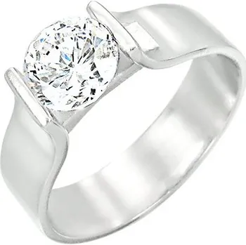 Oblečení a móda Dámský prsten ocel zirkon GSRS018 velikost 52