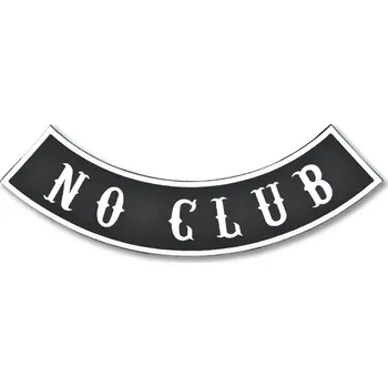 Nášivka Moto nášivka No Club Rocker XXL na záda