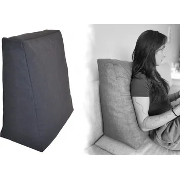 Podsedák Nábytek PEGAS Relaxační polštář - tmavě šedý melír