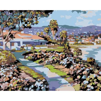 Hračka Diamondi Diamantové malování - CESTIČKA K DOMU Rozměr: 40x50 cm, Rámování: bez rámu a bez vypnutí plátna