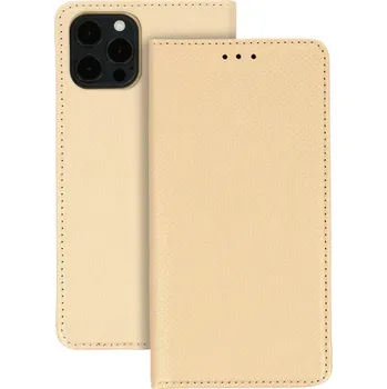 Pouzdro na mobilní telefon Knížkové pouzdro TopQ Smart Magnet pro IPHONE 12 PRO MAX GOLD