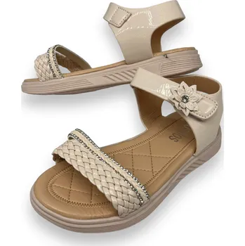 Dívčí sandály Camo Dívčí béžové sandály Barva: Béžová, Velikost: 31