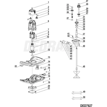 Auto-moto Hřídel DEDRA XDED7927.29
