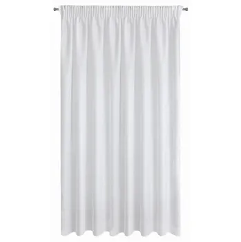 Záclona Eurofirany Rebecca se svislou strukturou na pásce bílá