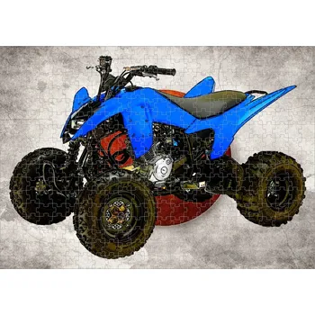 Puzzle puzzle s motorkou YAMAHA čtyřkolka