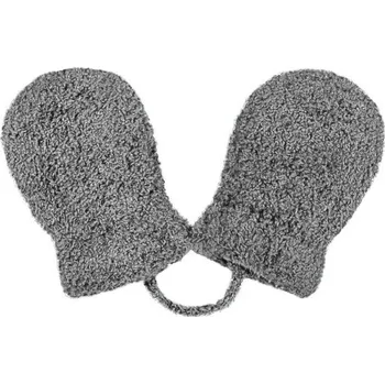 Rukavice Kojenecké zimní rukavičky bez palečku lama - PRUŽNÉ šedé - 0-4měs.