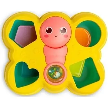 Hračka pro nejmenší TULIMI Edukační vkládačka Motýl, Toyz, žlutá