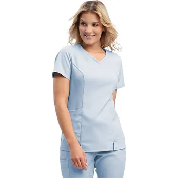 Zdravotnický oděv Dámská halena, vypasovaná, Elegant stretch, světle modrá, XS