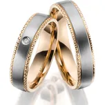 Snubní prsteny titan přírodní diamant 0.007 ct briliantem SP-TI-042