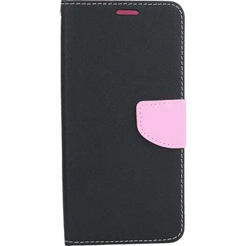 Pouzdro na mobilní telefon Pouzdro Samsung A14 5G knížkové černo-růžové (kryt neboli obal na Samsung A14 5G)