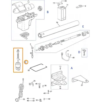 Pohon brány Moovo PRXW03 motor