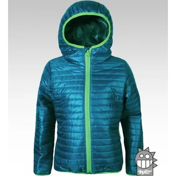 Bunda Dráče D-light 03 tm. tyrkys petrolejová s kapucí velikost oblečení - děti: 140/146