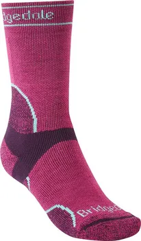Dámské ponožky Dámské ponožky Bridgedale Trail Run MW T2 MS Crew Women's berry 35-37