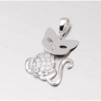 Přívěsek Přívěsek bílé zlato 585 zirkon 43-21037