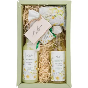 Kosmetická sada Bohemia Gifts Kosmetická sada Heřmánek, sprch. gel, šampon, mýdlo a sůl