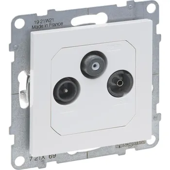 Elektrická zásuvka Legrand 721169 SUNO BÍLÁ ZÁS. TV-RD-SAT KON.