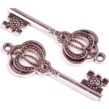 Korálek Kov klíč 836 (44x16.5x2mm)