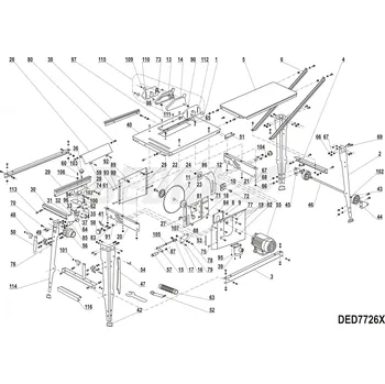 Šroub Upevňovací šroub disku DEDRA XDED7726X.22