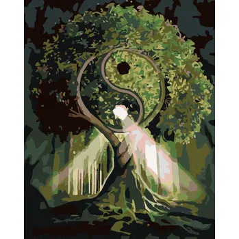 Dětské zboží Diamondi Diamantové malování - STROM HARMONIE Rozměr: 40x50 cm, Rámování: vypnuté plátno na rám