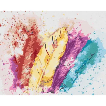 Hračka Diamondi Diamantové malování - BAREVNÁ PÍRKA Rozměr: 40x50 cm, Rámování: bez rámu a bez vypnutí plátna