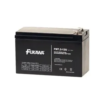 Záložní baterie FUKAWA akumulátor FW 7,2-12 F2U (12V; 7,2Ah; faston F2-6,3mm; životnost 5let)