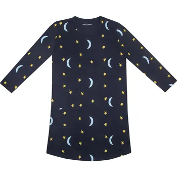 Dámská noční košile Dámská noční košile - Wolf D2341, tmavě modrá Barva: Modrá tmavě, Velikost: S