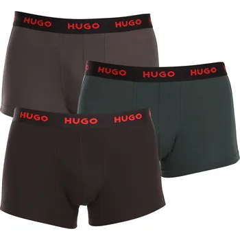 3PACK pánské boxerky HUGO vícebarevné (50469766 303) XL Možnost vrácení zboží ZDARMA do 120 dnů!