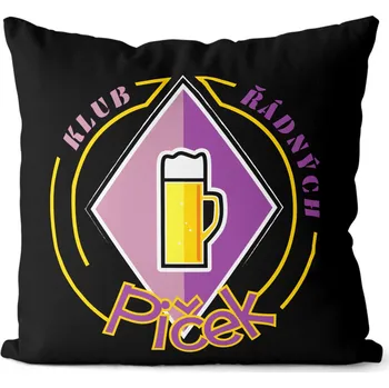 Dekorativní polštářek Polštář 40 x 40 cm - Klub řádných piček