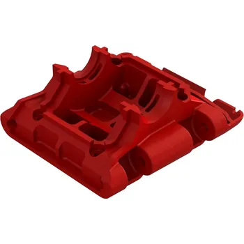 1:10 Arrma Gorgon RTR: Spodní ližina zadní a lože převodovky (červené)