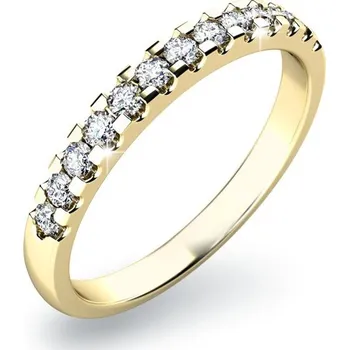 Prsten Zásnubní prsten žluté zlato 585/1000 přírodní diamant 0.156 ct G/SI ZP-10814D-ZL velikost 53