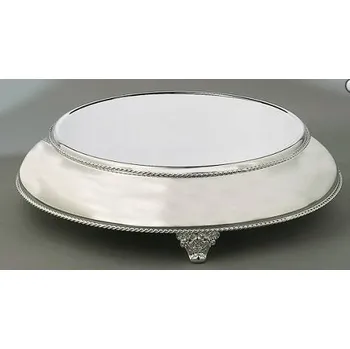 Dortisimo Luxusní kruhový stojan postříbřený s rozšířenou základnou (40,6 cm)