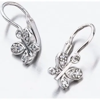 Náušnice Dětské náušničky bílé zlato 585 zirkon 52DN-2748BBB