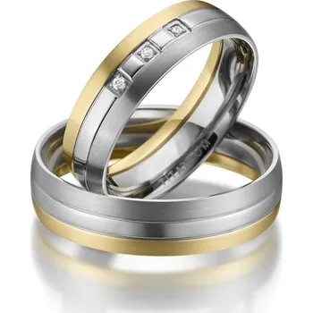 Prsten Snubní prsteny titan zirkon SP-TI-010