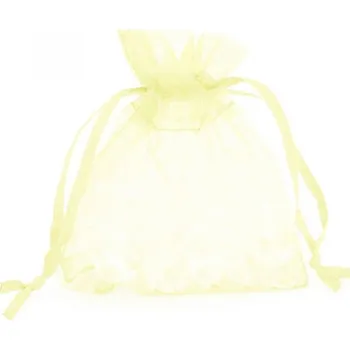 Dárková taška Organzový sáček 12x17cm krémový
