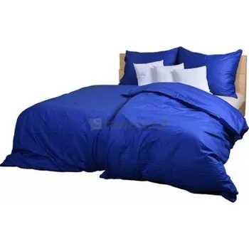 Povlečení Stanex Ložní povlečení - bavlněný satén tmavě modrý (LS154) ROZMĚR: 140x220 cm + polštář (90x70 cm)