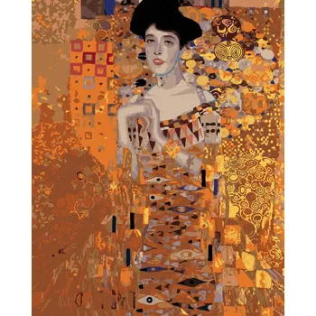 Diamondi Diamantové malování - ZLATÁ ADELE (G. KLIMT) Rozměr: 40x50 cm, Rámování: bez rámu a bez vypnutí plátna