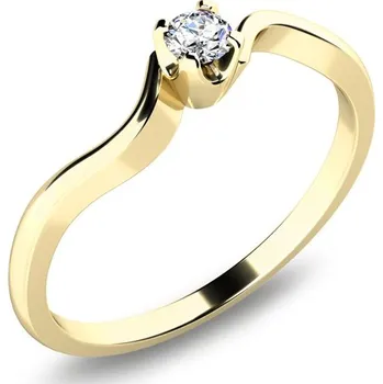 Prsten Zásnubní prsten žluté zlato 585/1000 zirkon ZP-10937-ZL-ZIR velikost 48