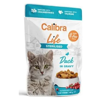 Krmivo pro kočku Calibra Cat Life kapsa Sterilised Duck in gravy 85g