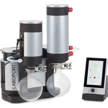 Čerpadlo Stanice vakuová KNF LABOPORT série SC 800 G, Typ: SC 840 G, Popis: Včetně vývěvy, separátoru, kondenzátoru a regulátoru vakua, Rychlost čerpání [l/min]: 34