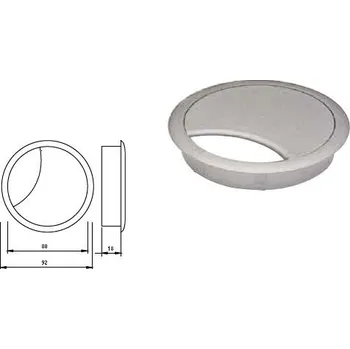 Průchodka kabelová 80 mm RAL9006 (Průchodka kabelová 80 mm RAL9006)